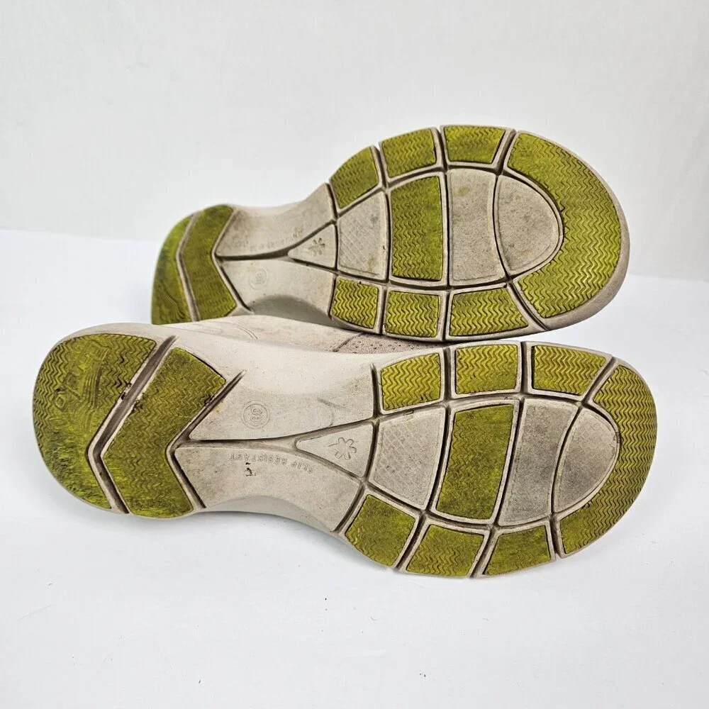 Dansko Elise Tan Perforated Suede Sneaker Walking Shoe EU 38/US 7.5-8